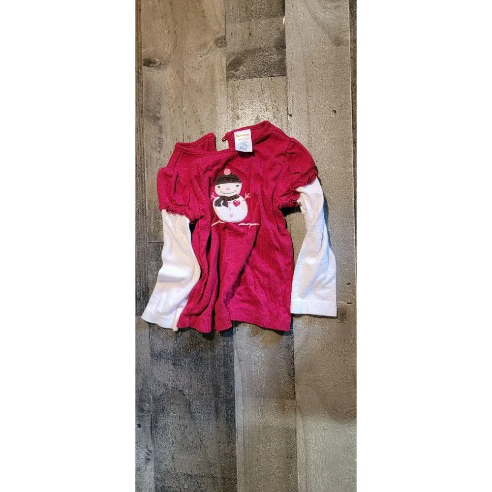 Gymboree snowman xmas Youth long sleeve toddler